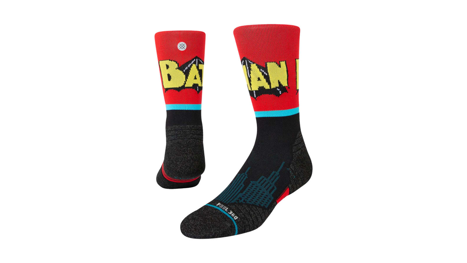 Stance Socks Batman Comic Performance Crew Socks Black / Red